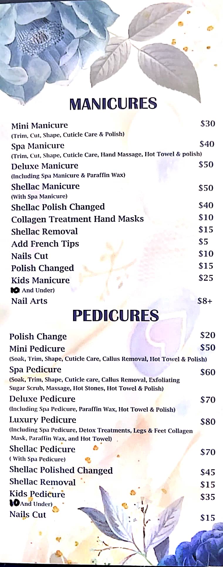Services Nails Perfection And Spa